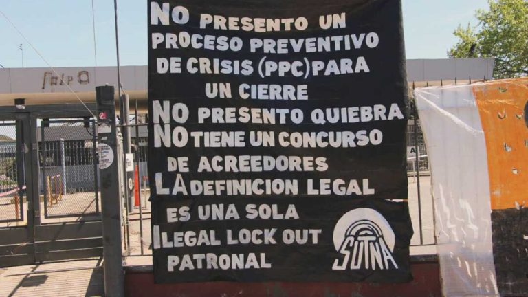 Suspendieron el desalojo de la fábrica FATE